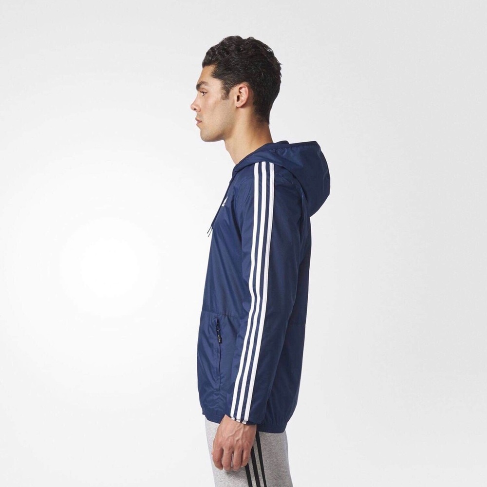 Essentials 3 Stripes Windbreaker - Picture 2 of 6